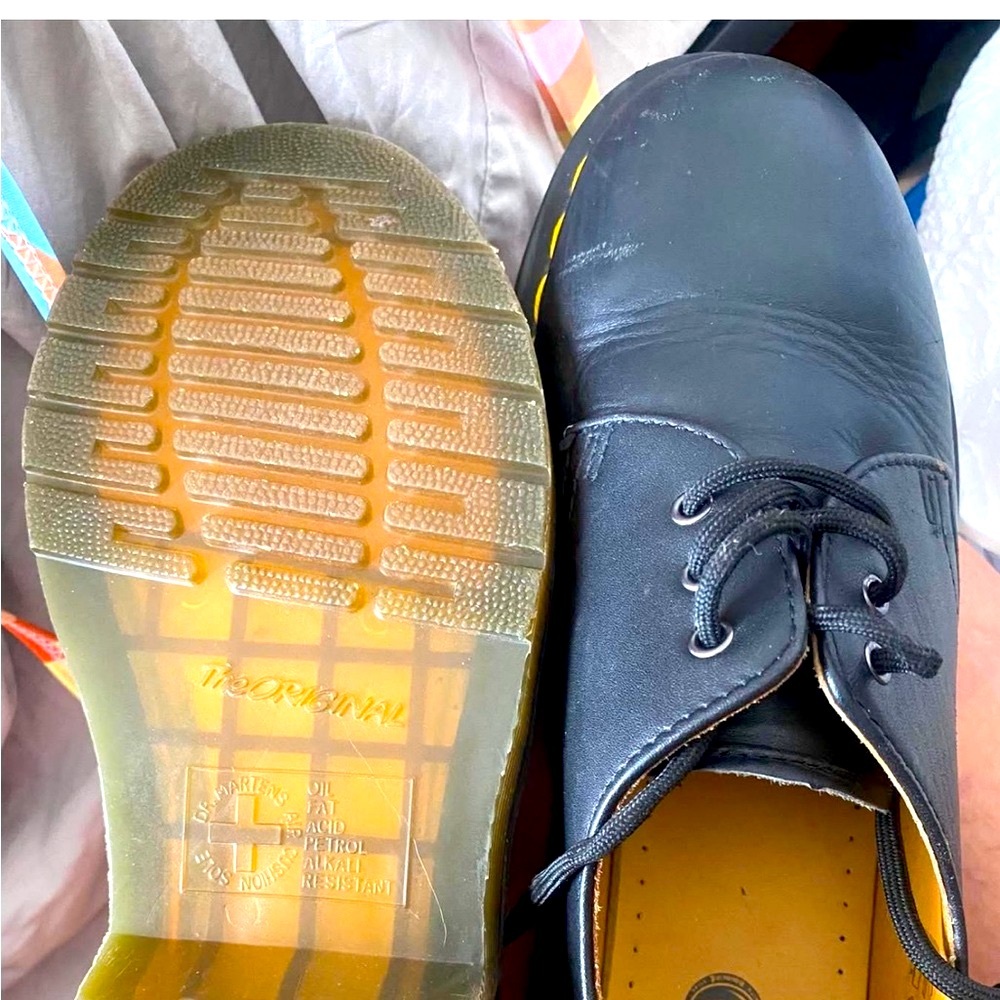 Dr. Martens Black Leather Flats
